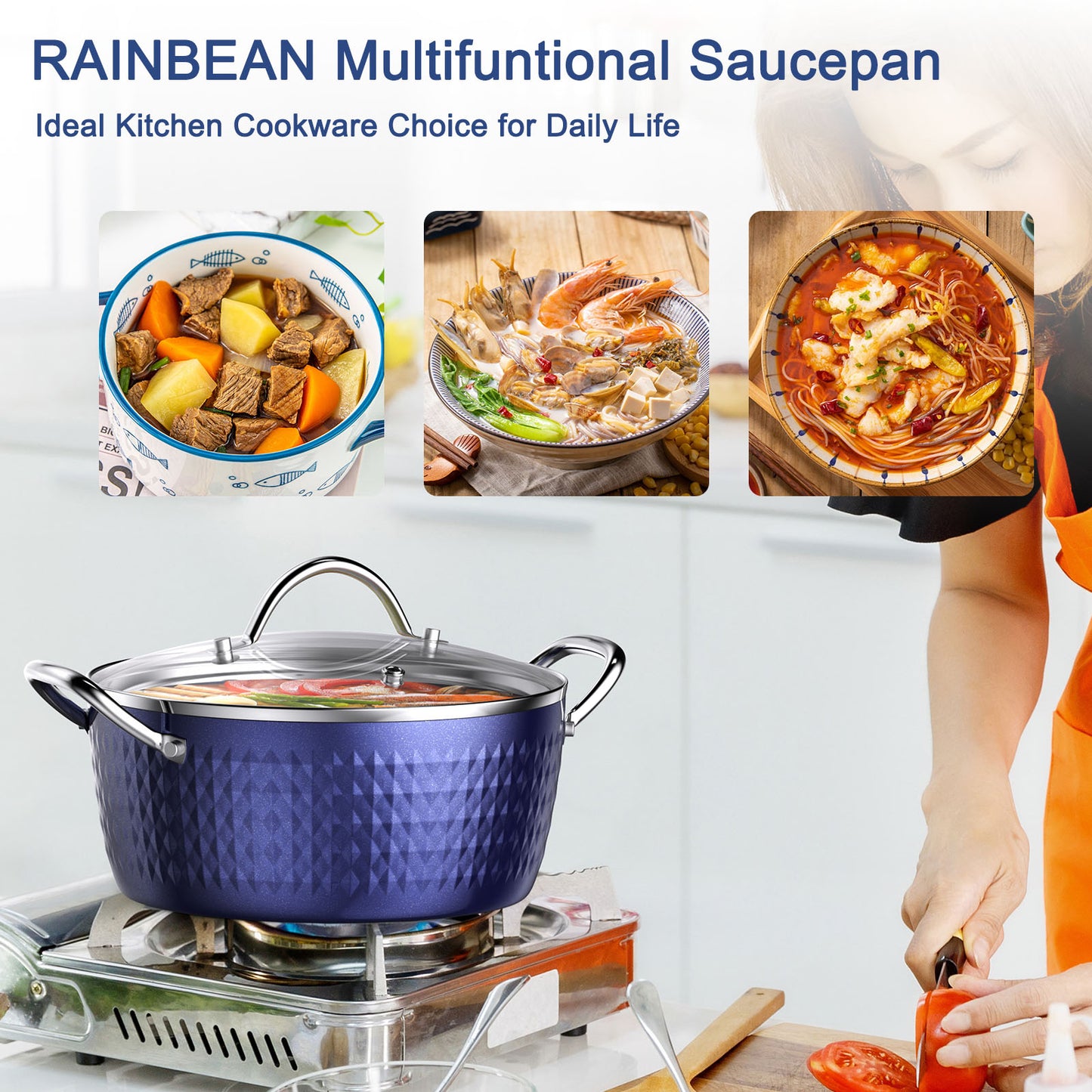 Aluminum Ceramic Coating Cooking Pot