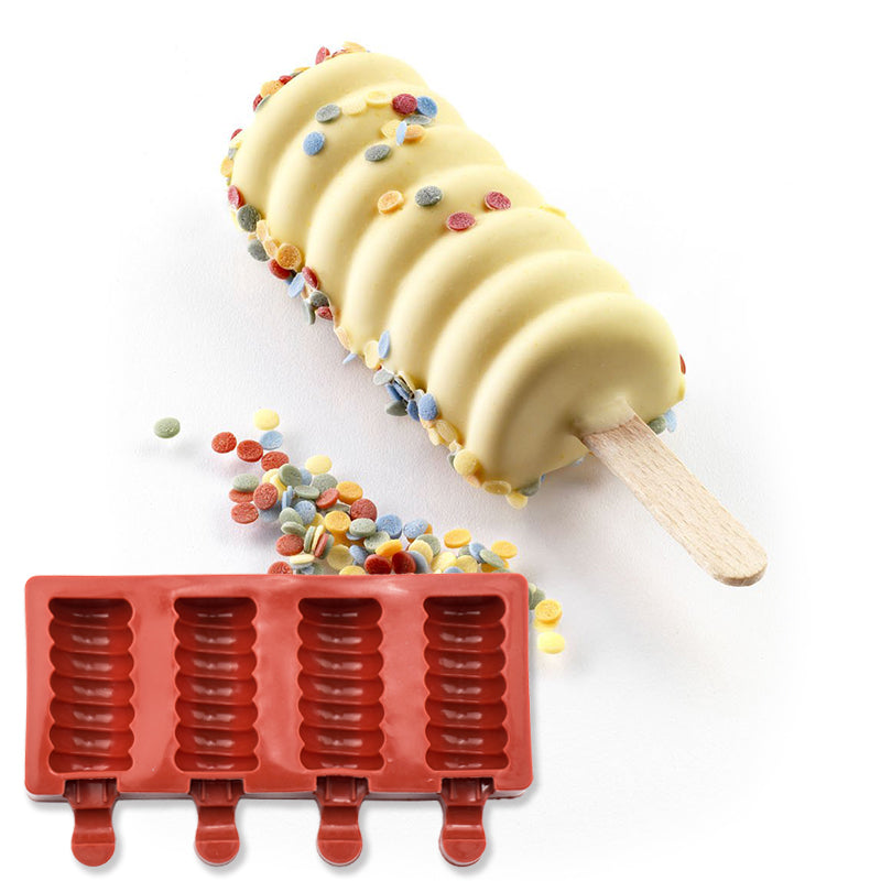 Silicone popsicle ice cream mold