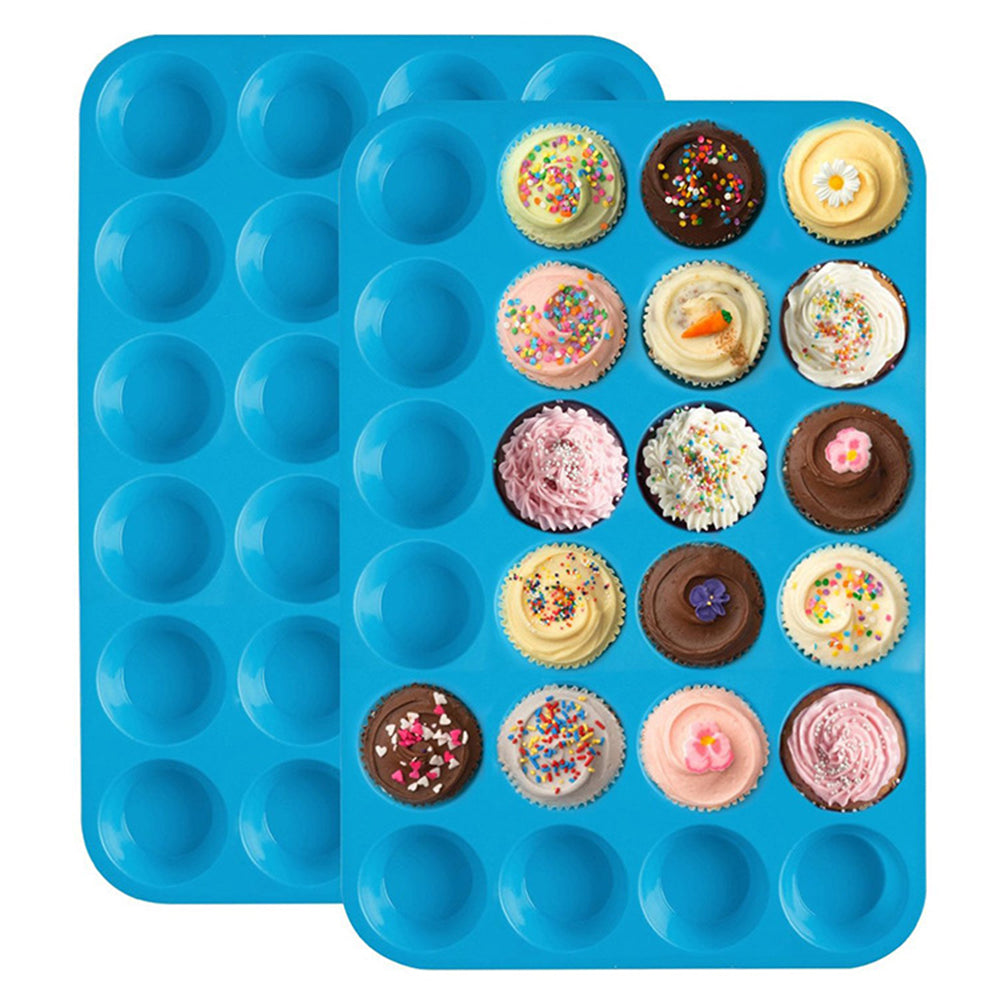 24 holes with round silicone cake mould