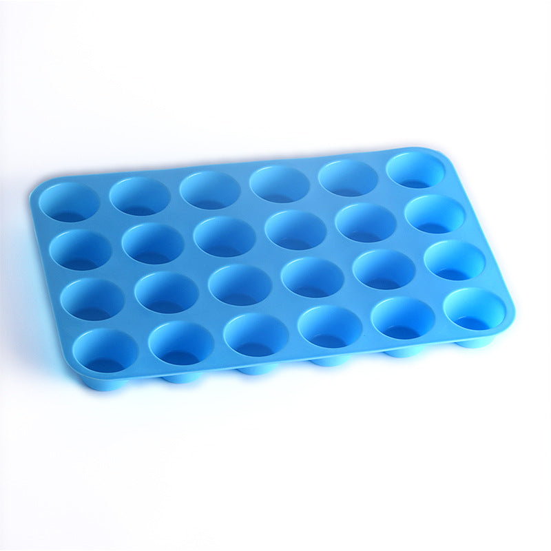 24 holes with round silicone cake mould