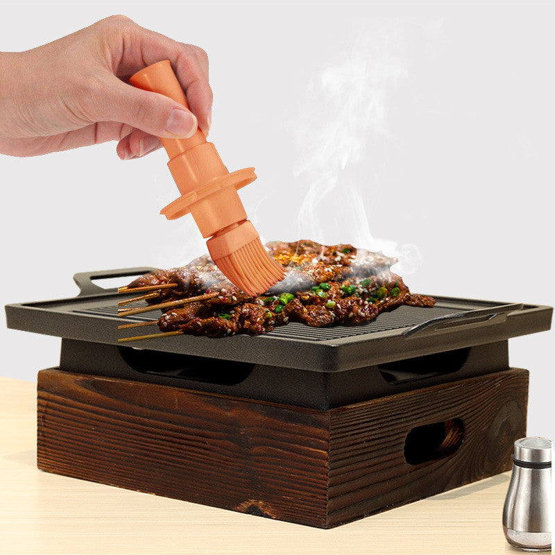 Wooden Seat Grill Household Smokeless