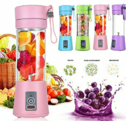 Portable Blender With USB Rechargeable Fruit Juice Mixer