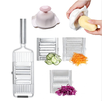 Stainless Steel Grater, Vegetable And Fruit Slicer