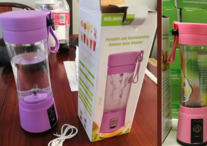 Portable Blender With USB Rechargeable Fruit Juice Mixer